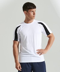 AWDis Mens Short Sleeve Polyester T Shirt, Cool Quick Dry Wicking Training Top