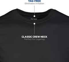 Multipack Men’s Crew Neck T-Shirts 100% Cotton Soft Breathable Tagless Durable