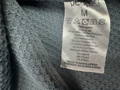 Common People Popcorn Texture Shirt Garment Dye Relaxed Fit Gray M Ribbed Sleek