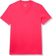 Armani Exchange Men’s Slim Fit Basic Pima Crew Neck Tee, Virtual Pink, XXL