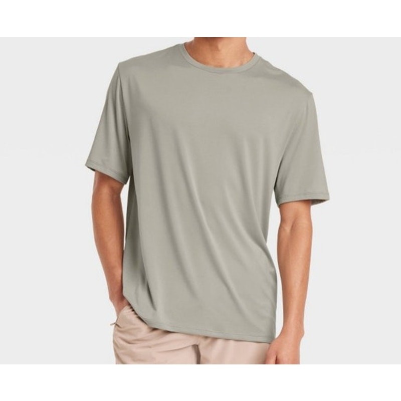 All in Motion Tee Men’s Medium Light Olive Lightweight Relaxed Short Sleeve NWT
