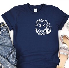 Feral Mama Shirt, Gift for mom, Mothers Day Tee, Smile Design, Skeleton Design