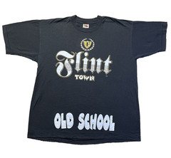 Flint Town Shirt XL Vintage 90s Michigan Hip Hop Rap Graphic Tee Old School