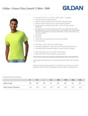 Gildan Men’s Ultra Cotton Crew Neck Short Sleeve T-Shirt New Colors 2000
