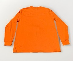 NEW Wrangler Workwear Men’s Hi-Vis Orange Long Sleeve Pocket T-Shirt Size Large