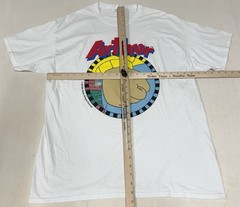 Vintage Arthur Clenched Fist Meme T Shirt 2001 PBS Marc Brown White Mens XL 97