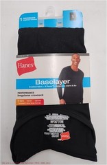 Hanes Men’s Thermal Long Sleeve Performance Shirt – Black S *SEE DEAL!!!*
