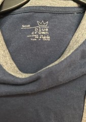 Men’s Blue And Gray Tshirt 18” P2P 25” Length Fade On Front See Pic Small