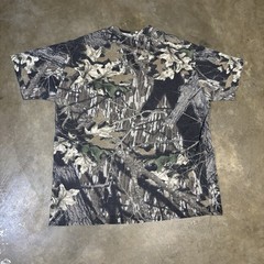 Vintage RedHead Mossy Oak Camo Pocket Tee AOP Men’s XL 50/50 USA Tree Foliage