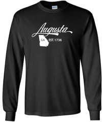 Augusta Georgia State T-Shirt Long Sleeve Graphic Tee Unisex Apparel Design
