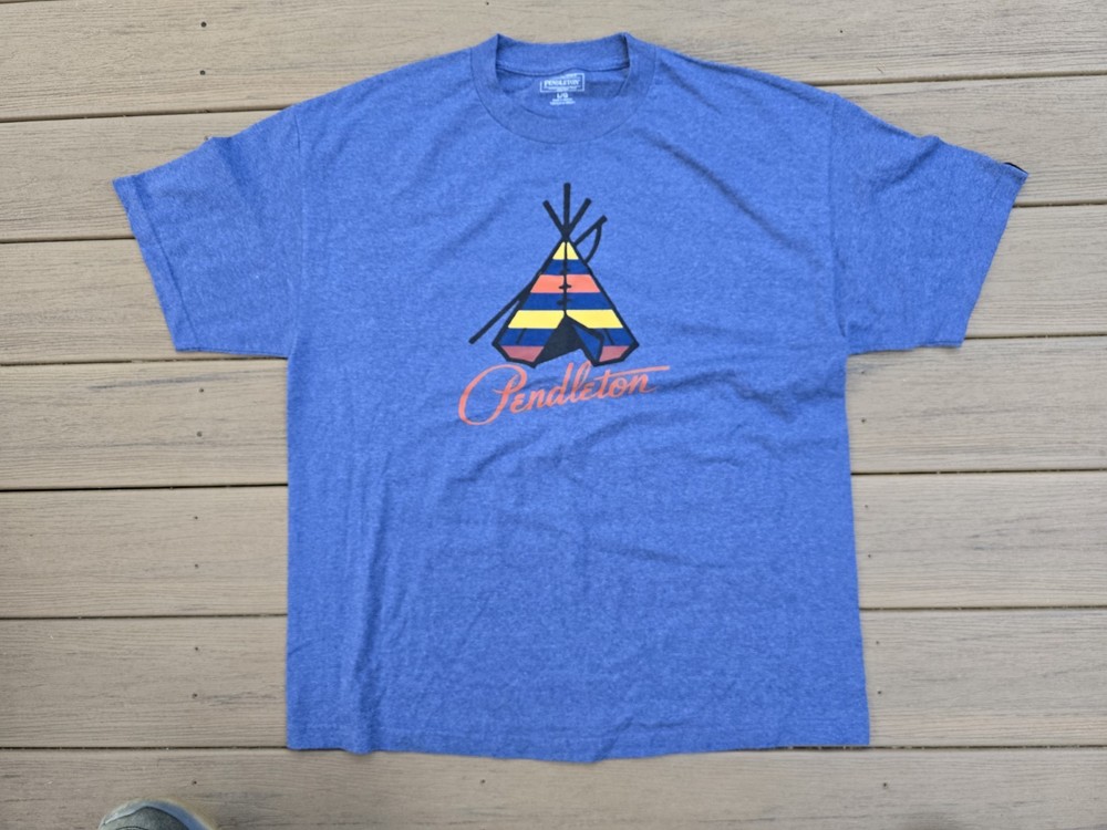 Men’s Pendleton Blue T Shirt Size Large Grand Canyon 100% Cotton National Parks