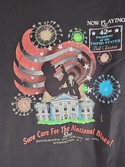 1993 Bill Clinton Inauguration Day Shirt Large Saxophone President USA ANVIL