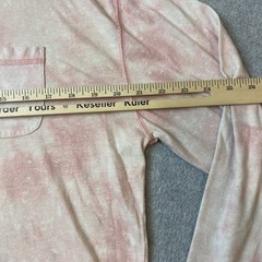 Hollister Must Have Collection Mens L Long Sleeve Crew Neck T Shirt Pink Tie Dye