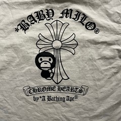 Chrome Hearts A Bathing Ape T-Shirt Mens Medium White Baby Milo colab