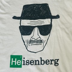 Heisenberg T Shirt Men’s Large L White – Breaking Bad Graphic Tee