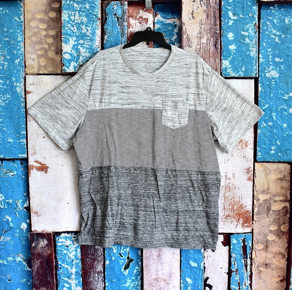 Men’s George T-Shirt Short Sleeve Tee Colorblock 3XLARGE White PRE-OWNED