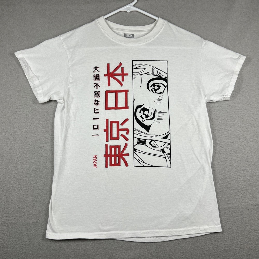 Fearless Hero Tokyo Japan Youth S T-Shirt Anime Manga White Eyes Brisco Brands