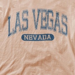 Las Vegas Nevada Vintage Varsity Letters DistressedVintage Retro Tee