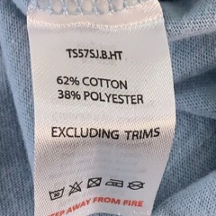 Steel & Jelly Mens XL Light Blue Travel Graphic Short Sleeve Crew Neck Tee *Flaw
