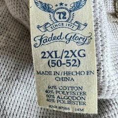 Faded Glory Men’s Thermal Waffle Camo T-shirt Size 2x Long Sleeves Hunting