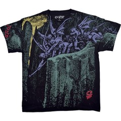 Dore Demons Black T-Shirt Liquid Blue