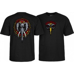 Powell Peralta Skateboard Shirt Mike Vallely Elephant Black