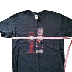 Travel Graphic T-Shirt Large Black Vacation London Big Ben Landmark Souvenir