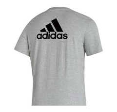 Adidas Fresh Short Sleeve Mens Tee Logo Back Grey small New tags In Bag Reg $20