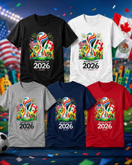Fifa World Cup 2026 T-Shirt Soccer Graphic Tee USA Football Fan, Fifa World Cup