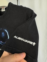 Y2K Alien Graphic T Shirt Black Sci Fi Cyber Tee We Have Your Cows Size :M Rare