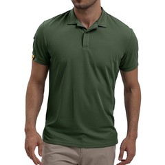 Mens Short Sleeve Tactical Polo Shirts Quick Dry Team Combat Work Casual Golf T