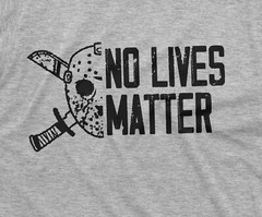 Mens Halloween Funny T-shirt Jason no lives matter Costume Tee Halloween Gifts