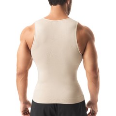 Mens Compression Shirt Slimming Body Shaper Chest Belly Tummy Control Vest Tank