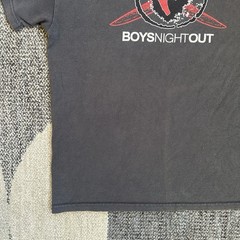 Vintage Boys Night Out Pop Punk Gray Sun Faded Giant Tag Tee Size Medium Unisex