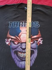 Thanos NEW Black Shirt Size XL Marvel Comics Villain Face Infinity Gauntlet MCU