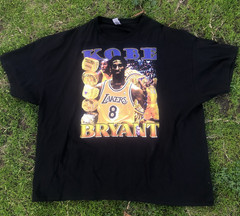 Kobe Bryant FIVE Championship Rings T-Shirt Sz 4XL Gildon Ultra Cotton