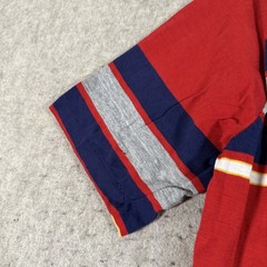 Vintage 70s Hang Ten Striped Shirt Small? Red Surfer Cotton Distressed