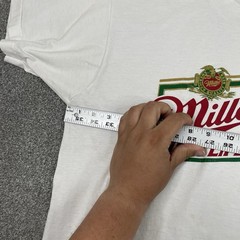 Vintage 80s Miller High Life Racing T Shirt Mens XL (Fits L) Beer USA Bartender