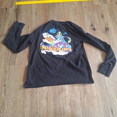 Alab T-Shirt Mens M Alien Spaced Out Caterpillar Mushroom Embroidered Tentacles