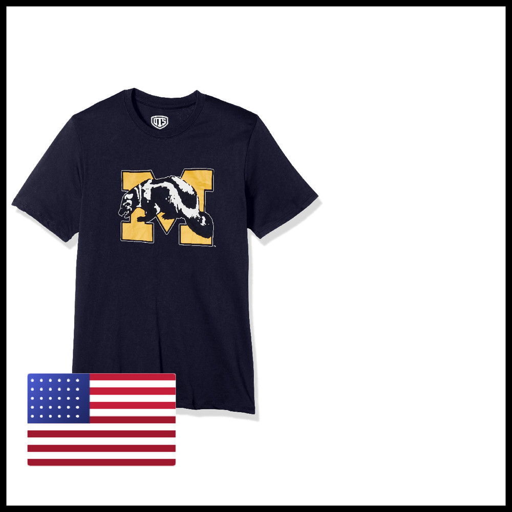 Ots Ncaa Michigan Wolverines Mens Rival Tee Team Color Secondary Logo Large
