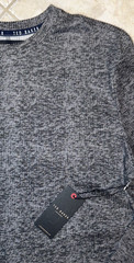 Ted Baker London L/S Rib Crew Loungewear Tee Shirt Mens L Grey Heather NWT