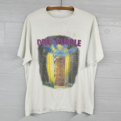 Vintage 1987 Deep Purple House Of Blue Light Tour Double Sided Tshirt Large