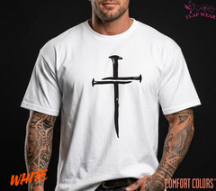 Unisex Three Nails Cross T-Shirt, Men T shirt,Women T shirt Gift Religion Top