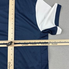 Adidas Shirt Men Medium Collegiate Navy White T16 CC Tee Athletic Training Gym M