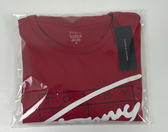 Tommy Hilfiger Men’s Crew Neck Short Sleeve Logo Graphic T-Shirt Red M