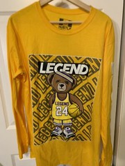 Bailey Apparel Men’s Sz L Legend Long Sleeve No 24 T-Shirt Yellow