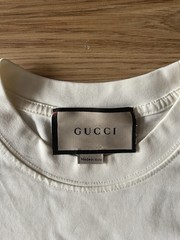 Gucci Tennis Embroidery Oversized T-Shirt in Off-White