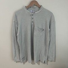 Tyndale Shirt Mens XL Gray Flame Resistant FR Henley Long Sleeve Work USA