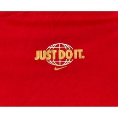 Nike Mens Just Do It World Tour Globe Olympic Flags Graphic T-Shirt Red Medium
