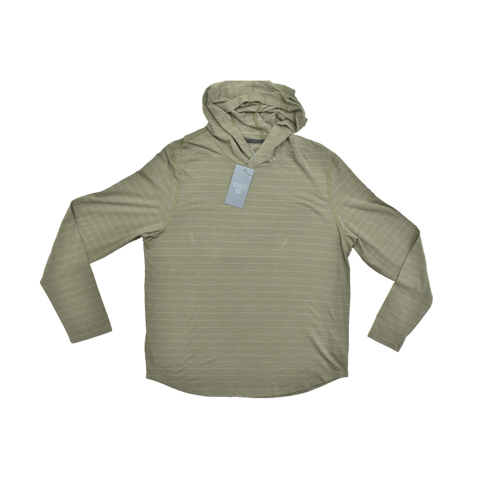 NEW Men’s VRST Essential Hoodie Size M Olive Green Stretch Long Sleeve Stretch